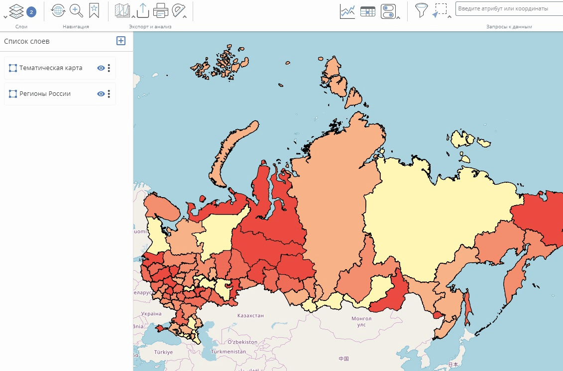 Тематическая карта учебник